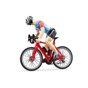 Závodní silniční kolo s cyklistou - Bruder 63110