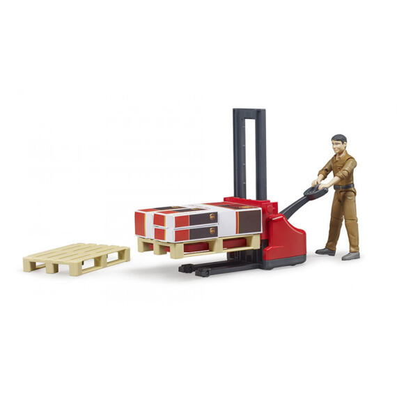 UPS logistický set s figurkou - Bruder 62210