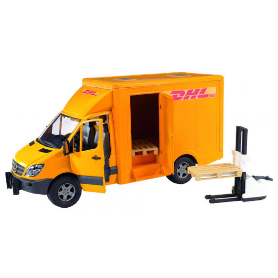 Dodávka MB Sprinter DHL + paleťák - Bruder 2534